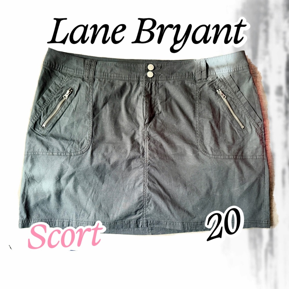 Lane Bryant Black Skort